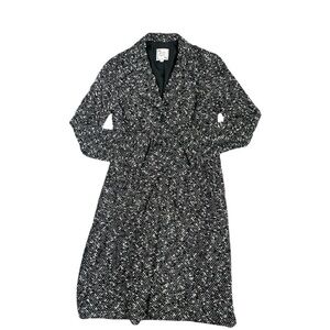 Nanette Lepore Black & White Tweed Coat